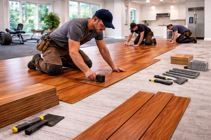Cherry Floor Installation in Severna Park, MD