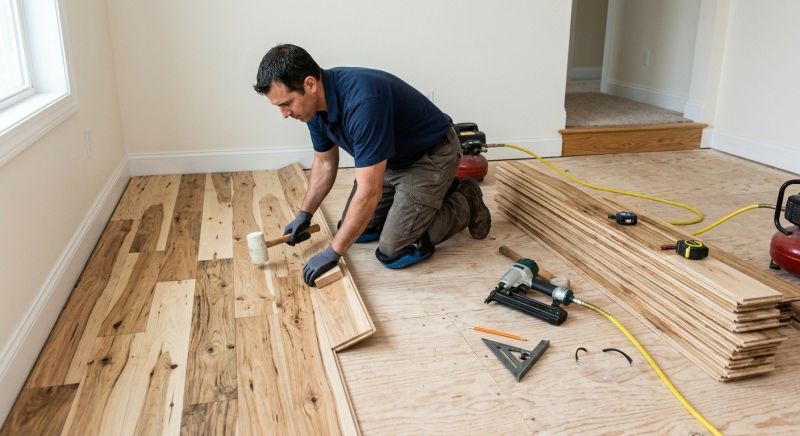 Hickory Floor Installation in Severna Park, MD