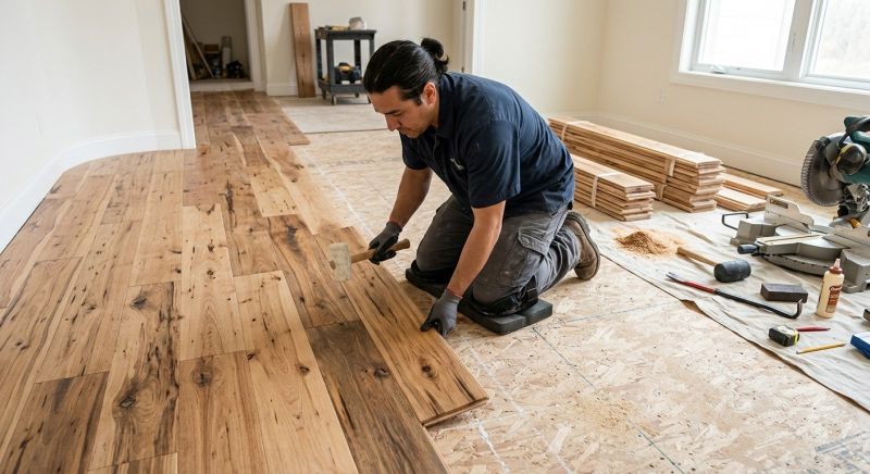Hickory Floor Installation in Severna Park, MD