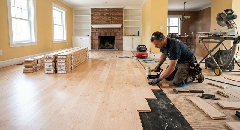 Maple Flooring Installation in Lothian, MD