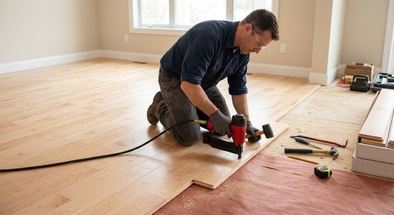 Maple Flooring Installation in Perry Hall, MD