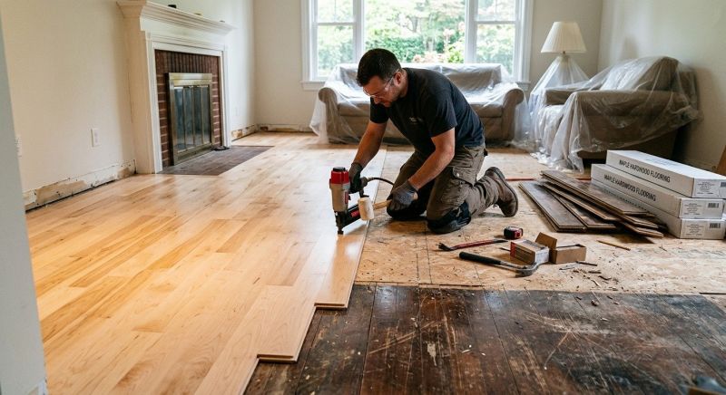 Maple Flooring Installation in Stevensville, MD