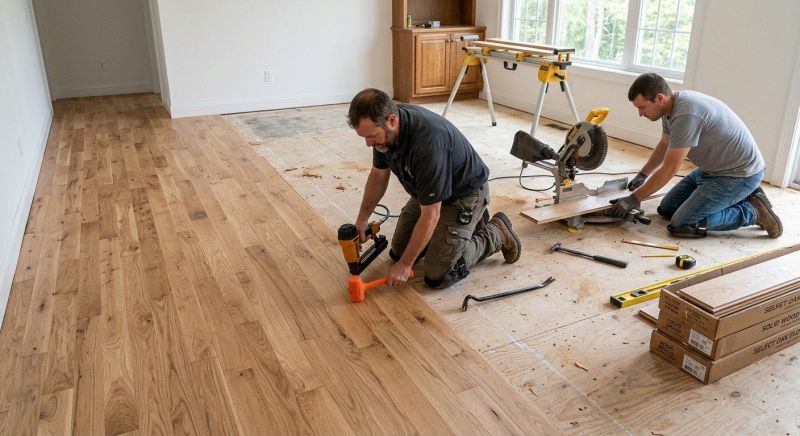Oak Floor Installation in Middle River, MD