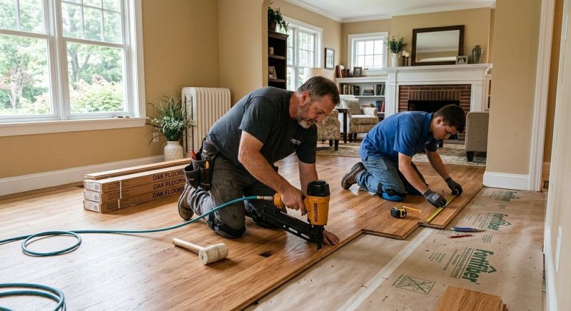 Oak Floor Installation in Perry Hall, MD