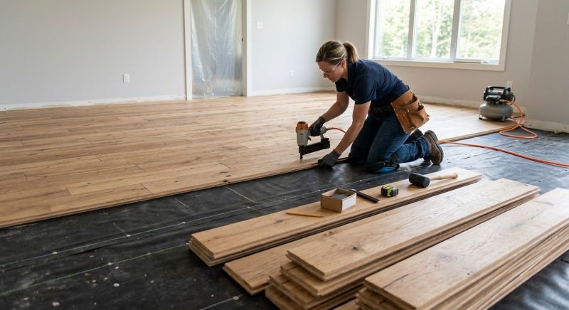 Plank Floor Installation in Severna Park, MD