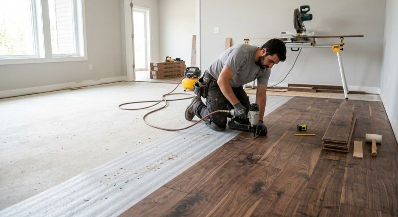 Walnut Flooring Installation in Severna Park, MD