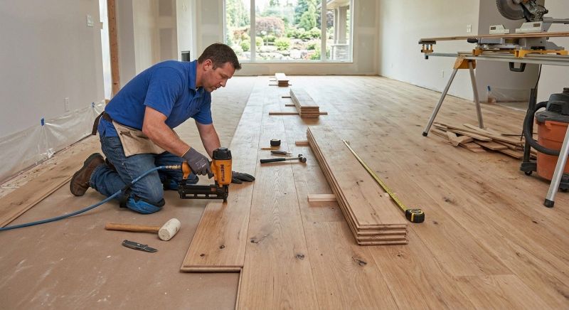 Wide Plank Floor Installation in Severna Park, MD