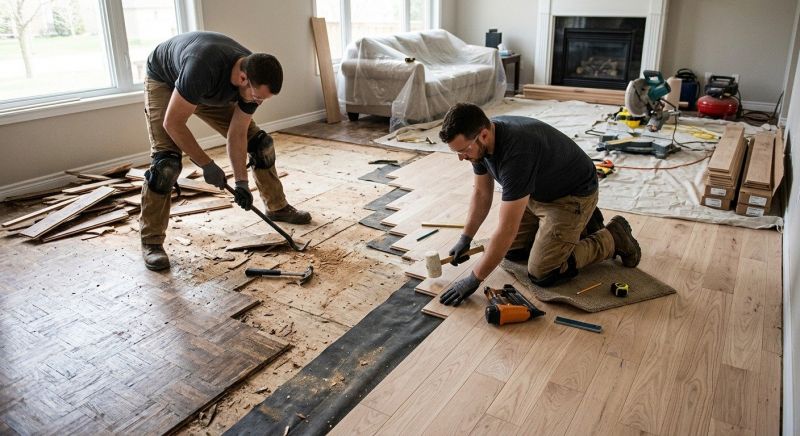 Wood Floor Replacement in Bowie, MD